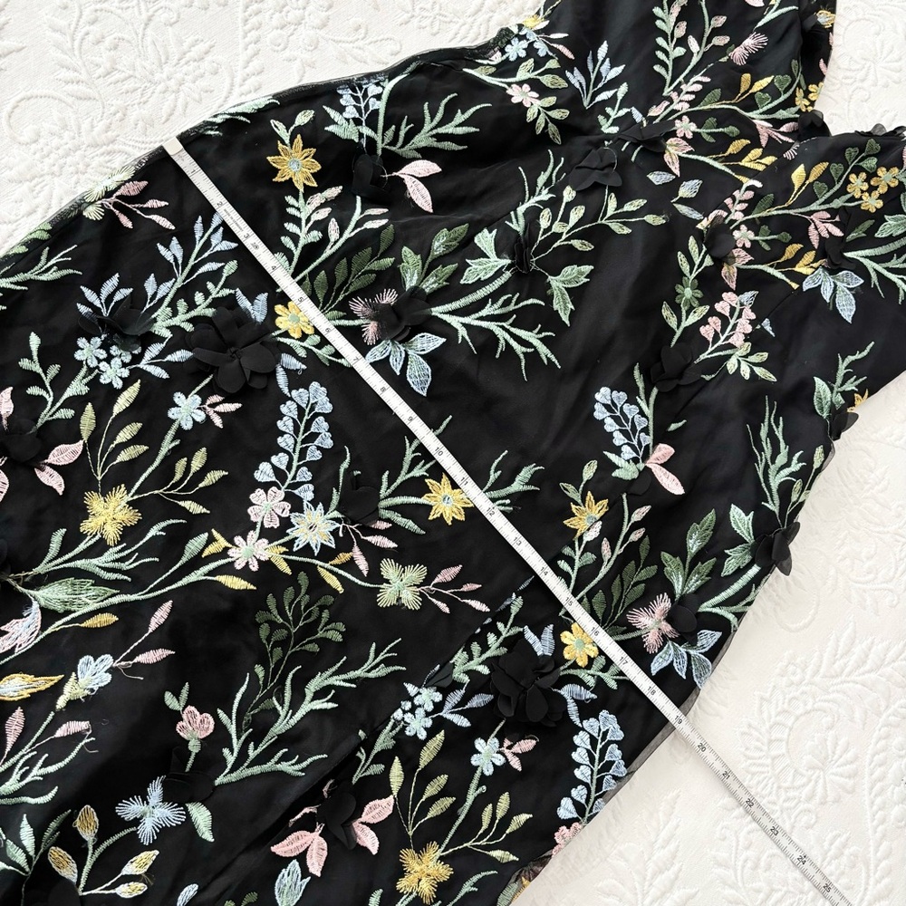 Lulu's Black Floral Embroidered Maxi Dress - Picture 9 of 9